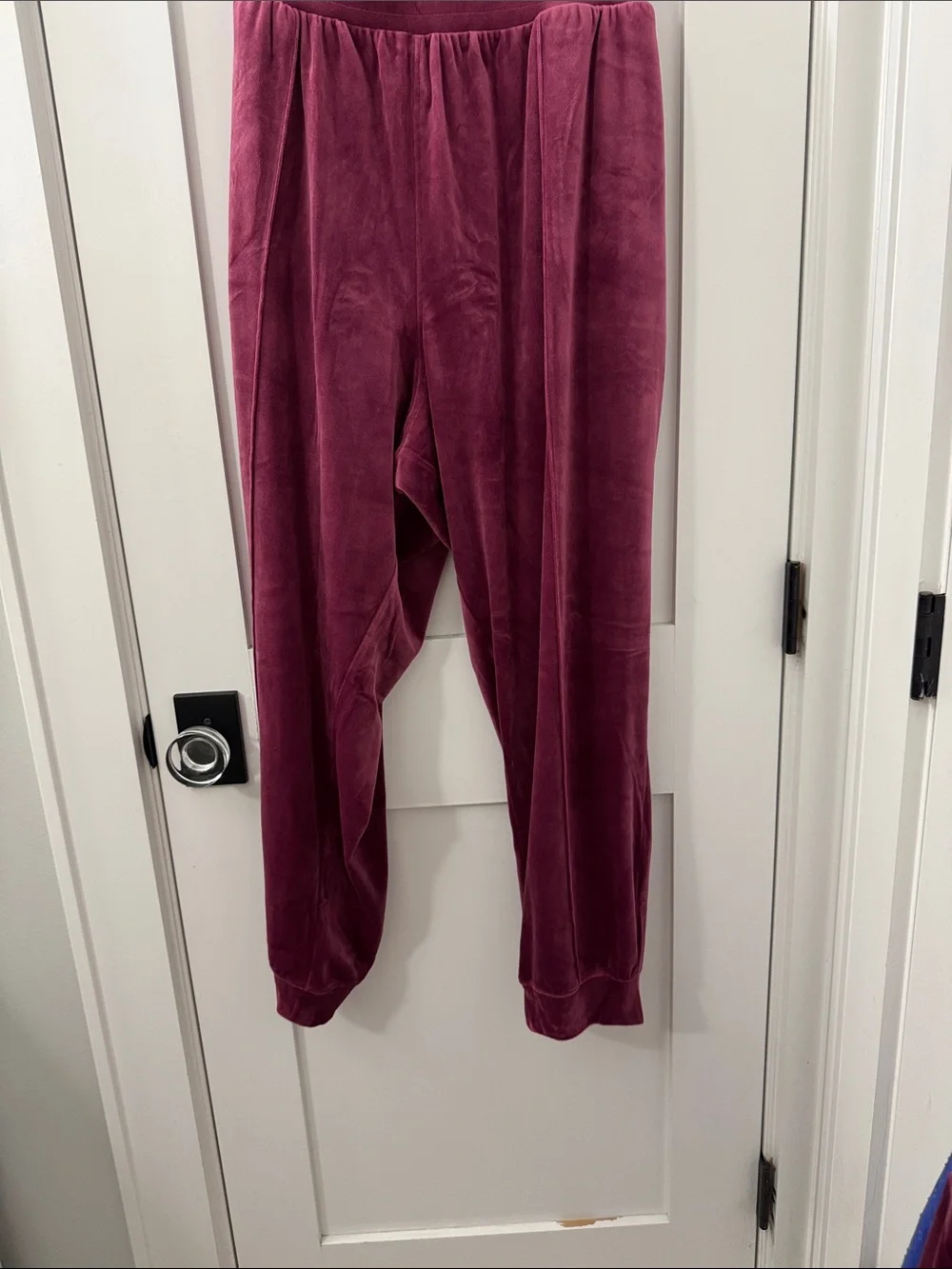 Cozy Hooded Velour Lounge Set - cranberry